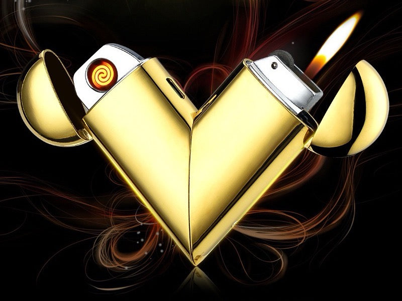 Love electric dual-use lighter can be folded