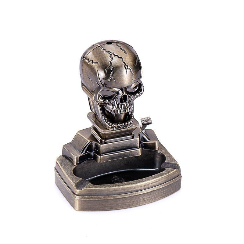 Ghost Head Ashtray with Lighter