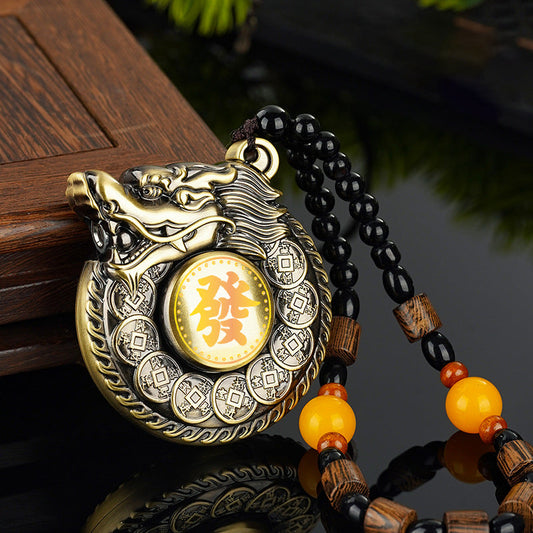 Alloy disk dragon lighter rotating gyro decompression inflatable windproof