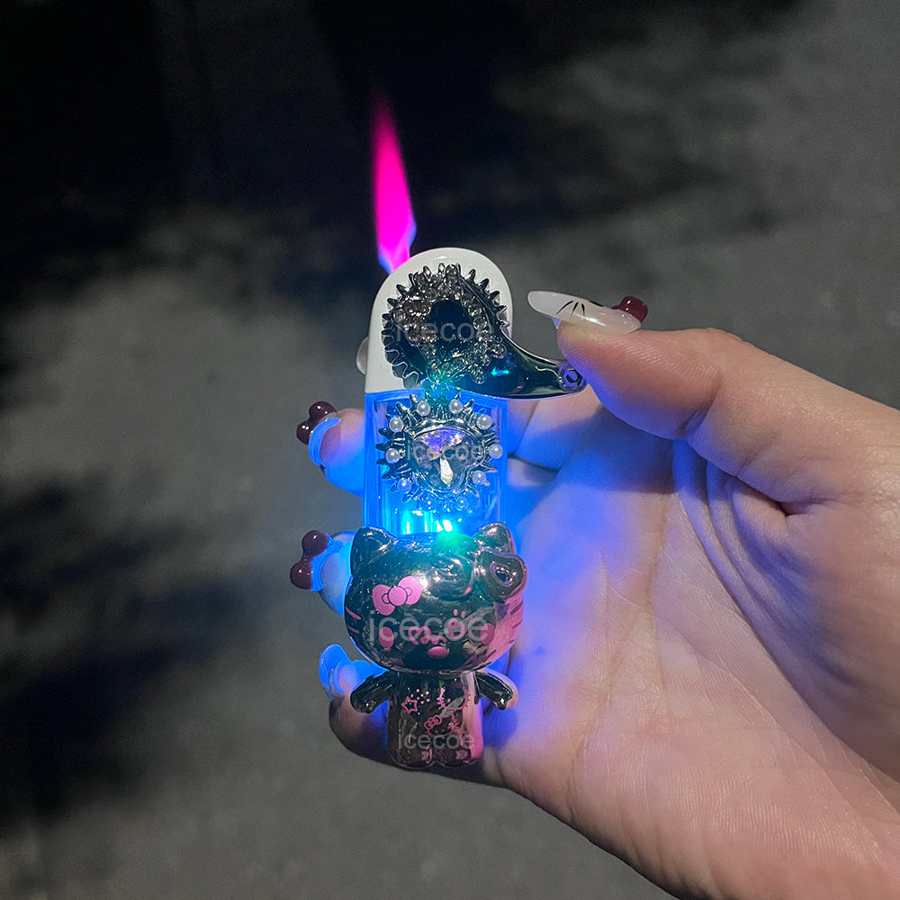 Cartoon luminous Kitty 3D three-dimensional lighter
