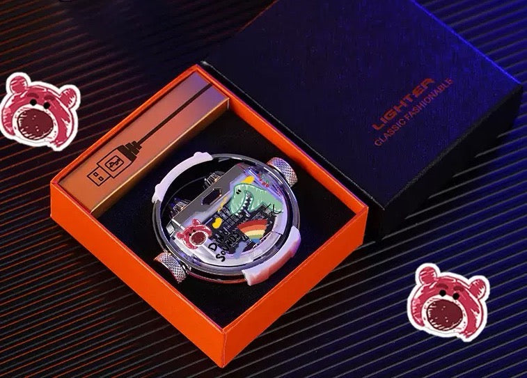 Gyro arc COB lighting charging lighter