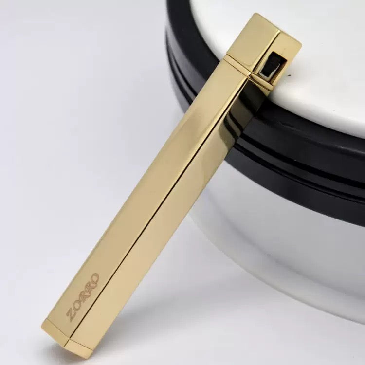 Zorro mini long strip inflatable lighter grinding wheel type