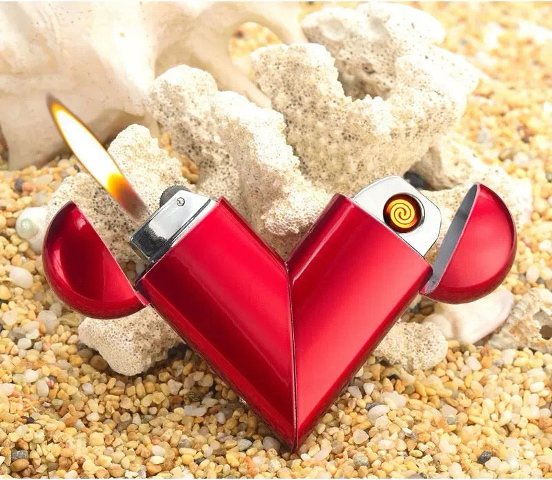 Love electric dual-use lighter can be folded