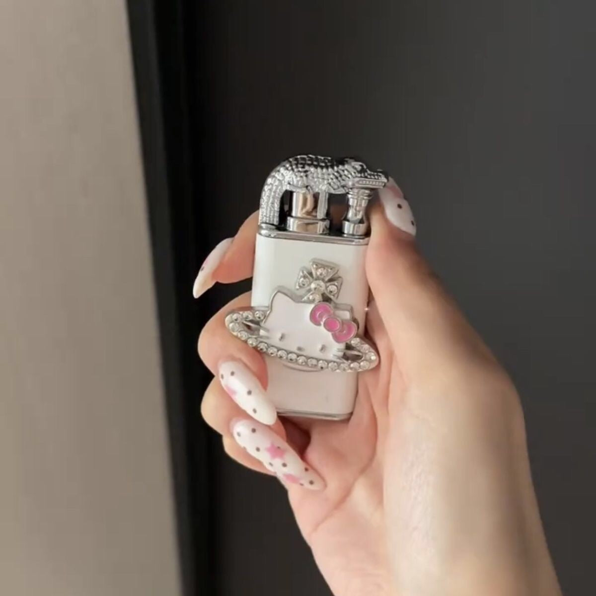 Handcrafted Double Fire Kitty Inflatable Lighter