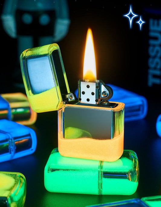 Luminous flash sand cool kerosene lighter
