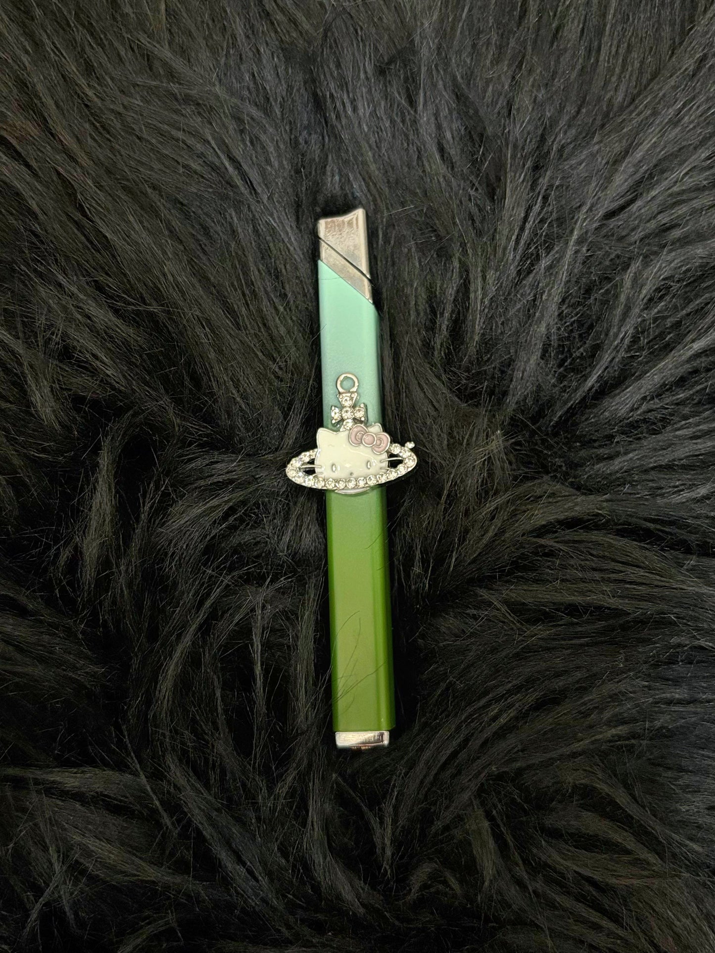 Handmade Saturn Hello Kitty Small Thin Strip Lighter