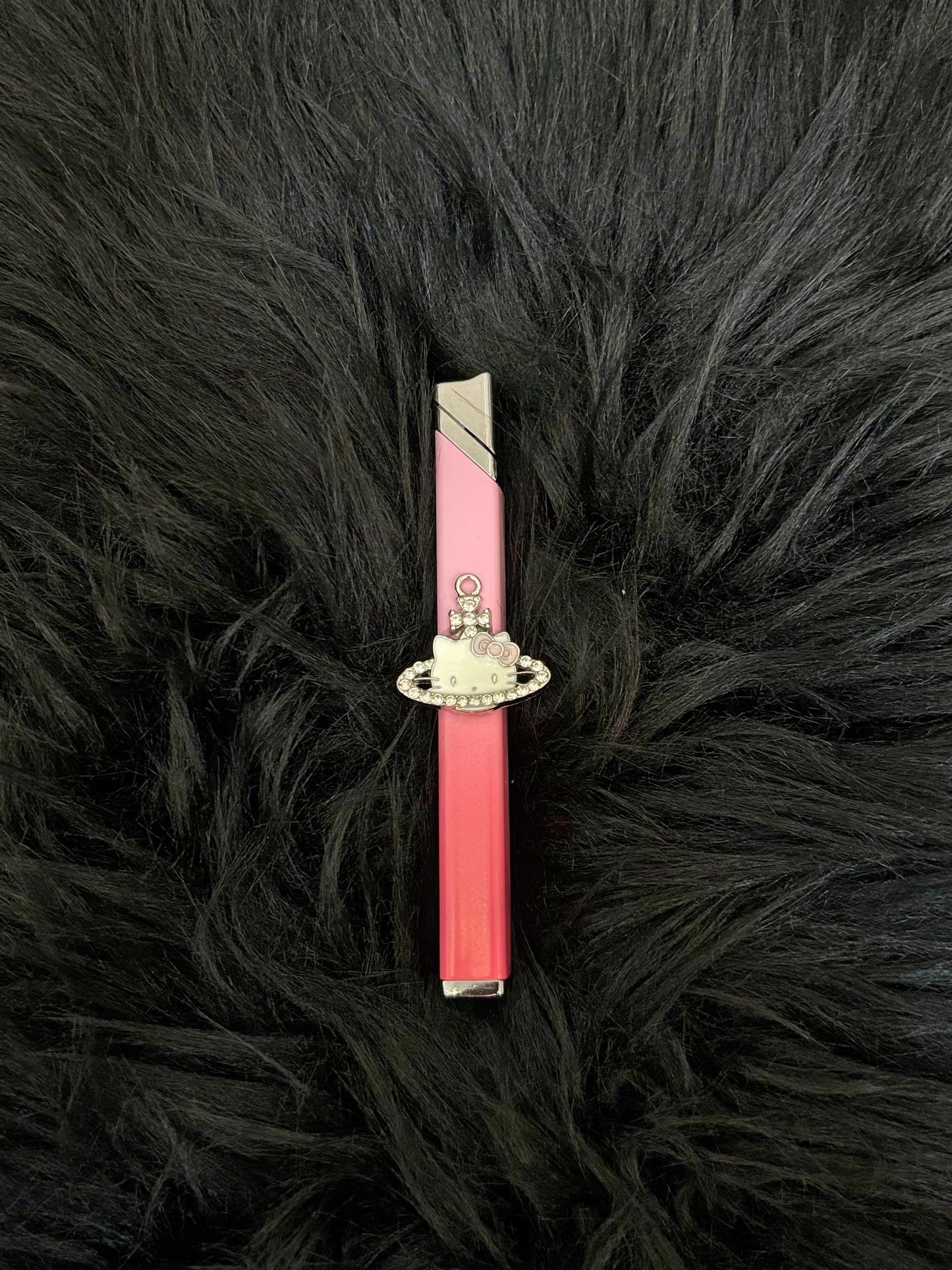 Handmade Saturn Hello Kitty Small Thin Strip Lighter