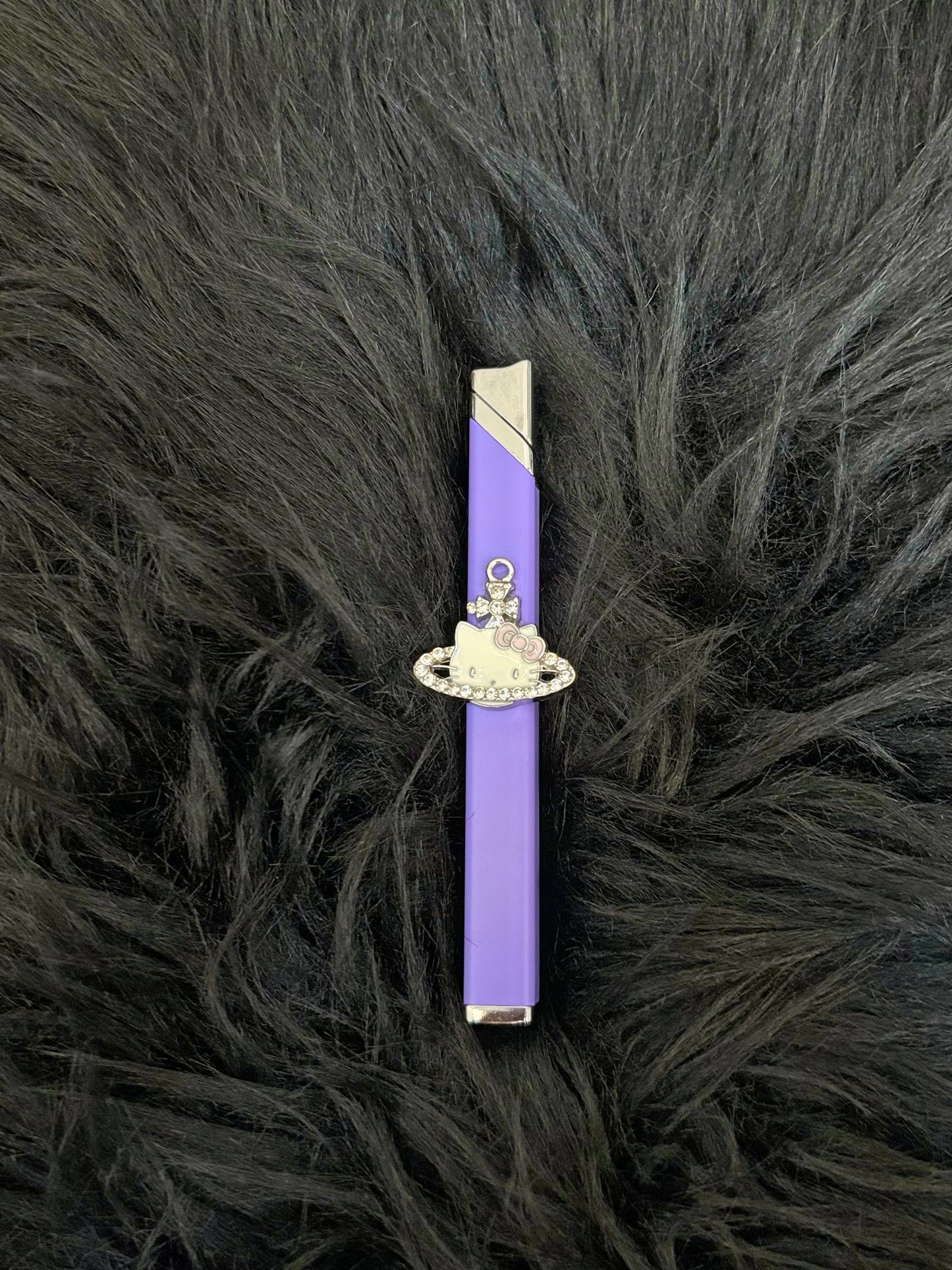 Handmade Saturn Hello Kitty Small Thin Strip Lighter