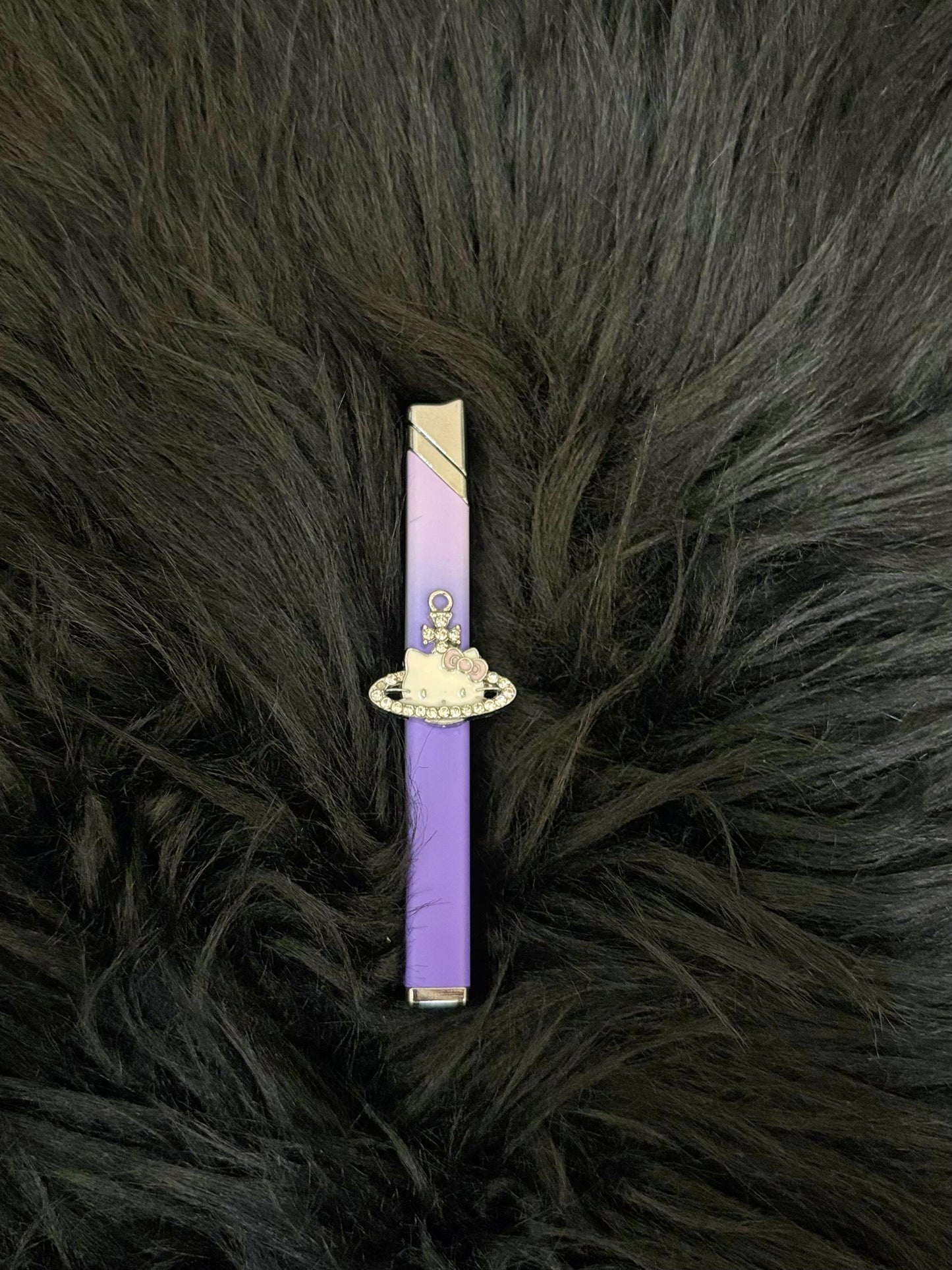 Handmade Saturn Hello Kitty Small Thin Strip Lighter