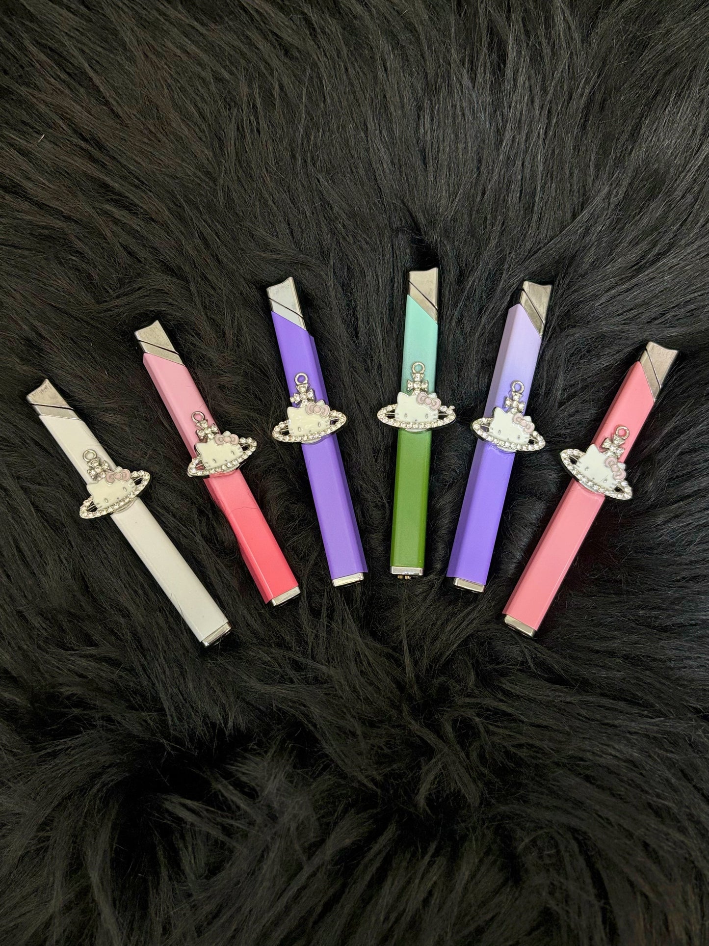 Handmade Saturn Hello Kitty Small Thin Strip Lighter