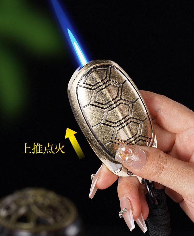Turtle windproof inflatable lighter can rotate