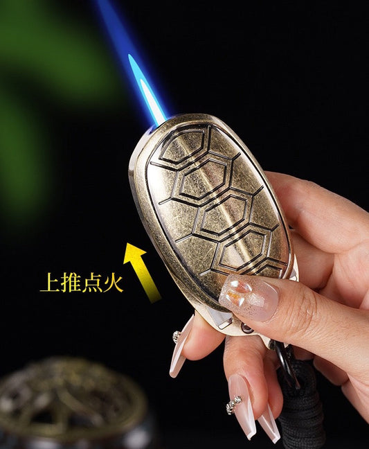 Turtle windproof inflatable lighter can rotate