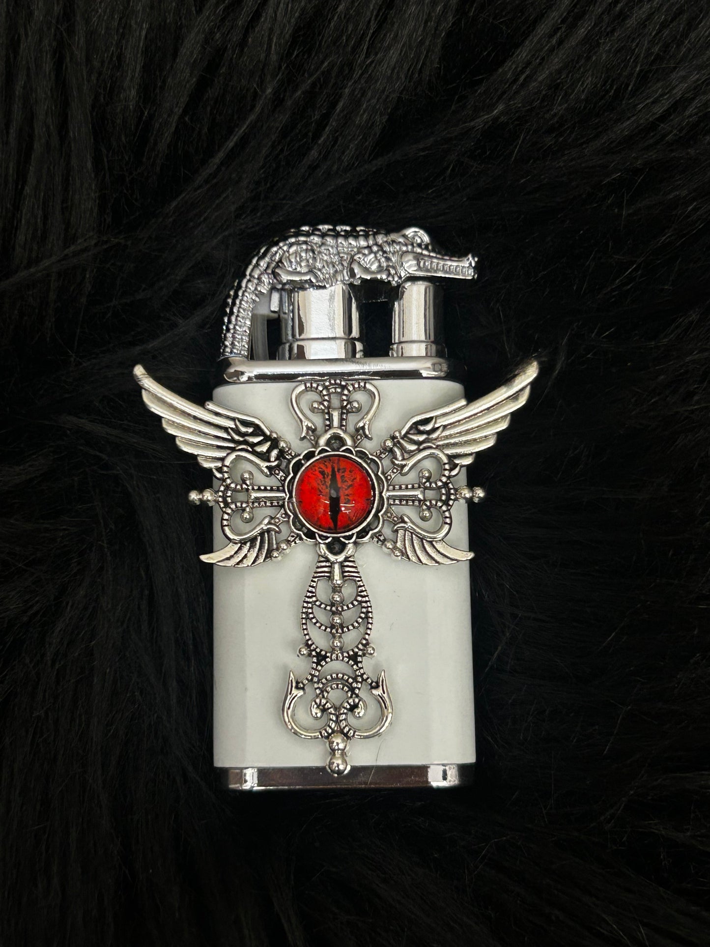 Handmade Angel Wings Double Fire Refillable Lighter
