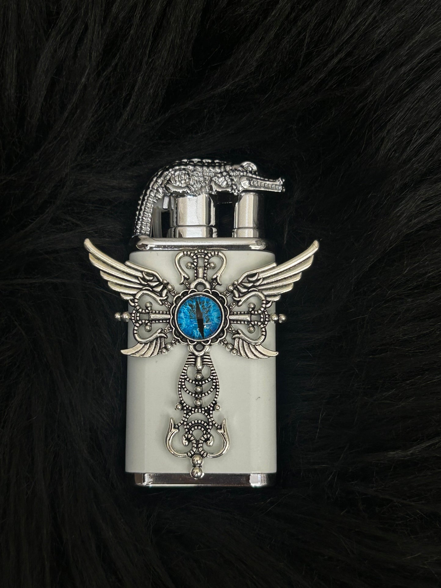 Handmade Angel Wings Double Fire Refillable Lighter