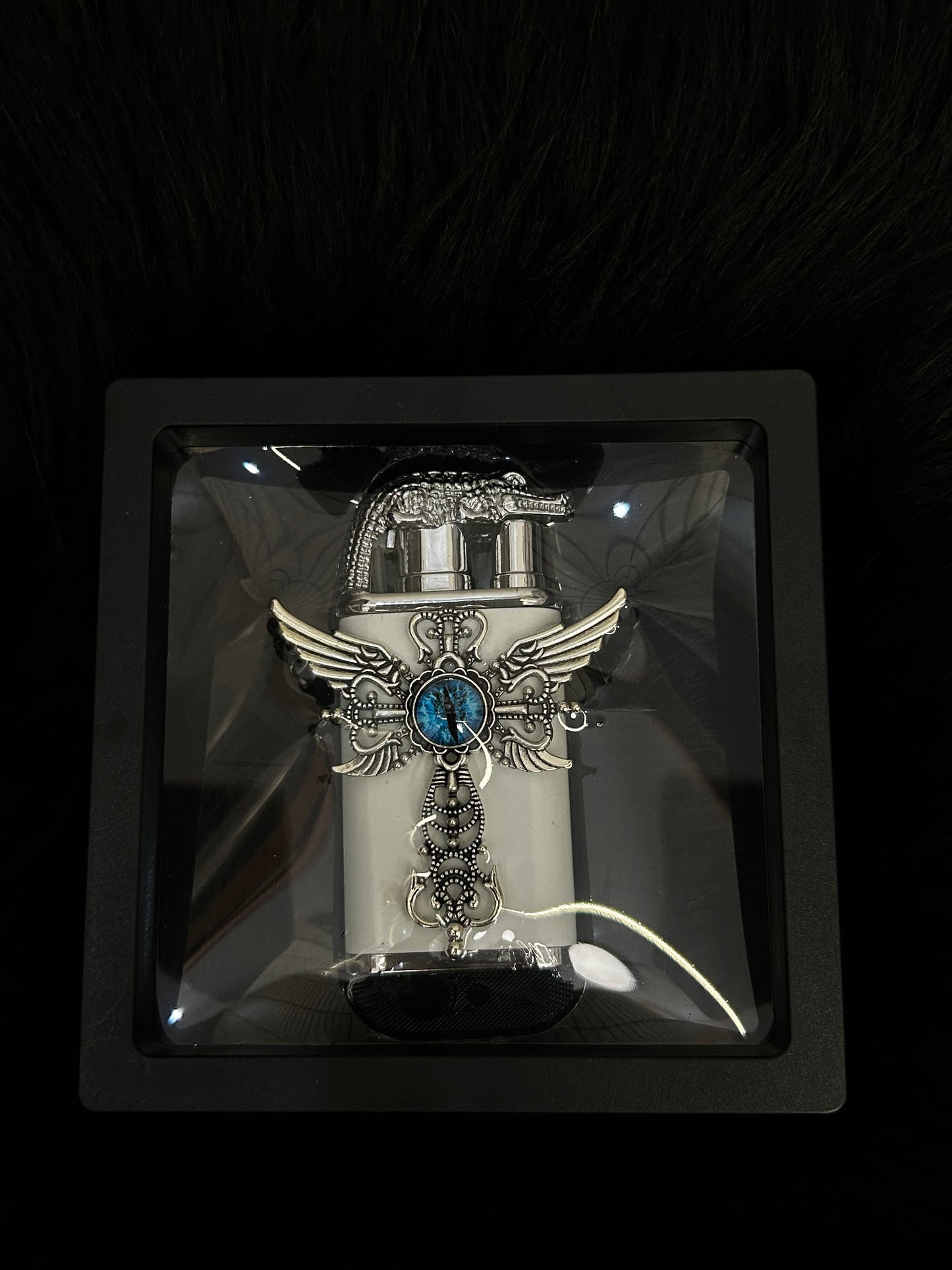 Handmade Angel Wings Double Fire Refillable Lighter